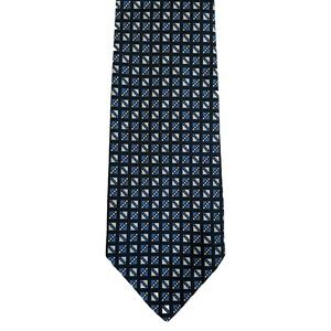 Robert Talbott Best of‎ Class Nordstrom Blue Geometric Pattern Mens Tie 4"x57.5"